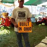 Frank Held's great grandson Duane Yarnell at the GroMor display in the 2013 VGTCOA show feature tent. 